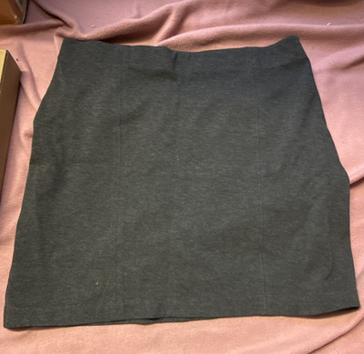 Marks and Spencer Damen Minirock kurz Grau Gr. 42 Normalgröße ohne Muster Rock
