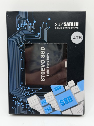 870EVO SSD 4TB Internal 2.5" SATA III Solid State Drive, Black New