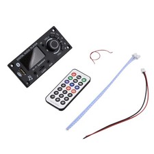 2 50W Amplifier Bluetooth MP3 Player Decoder Board FM Radio TF Car kit W/RC