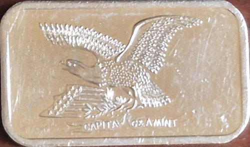 1981 Pioneer Mint Capital G & A Mint 1 Oz .999 Fine Silver Bar