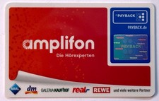 Payback-Karte amplifon Die Hörexperten, Einzelkarte (Nr. 1) – ungebraucht
