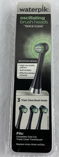 Waterpik Oscillating Brush Heads Complete Care 5.5 Triple Clean 3 Brushes New