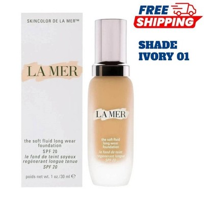 La Mer The Soft Fluid Long Wear Foundation   Shade IVORY 01   30ml 1oz   NIB