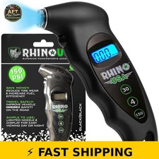 Rhino Usa Digital Tire Pressure Gauge 150 Psi With Backlit Display