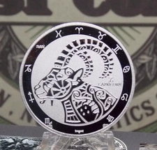 2021 $5 Tokelau Zodiac Signs *CAPRICORN* 1oz .999 Silver Coin #EC1 ECC&C, Inc.