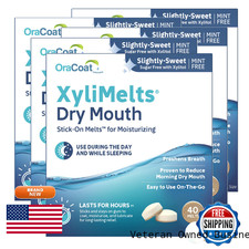 Oracoat Xylimelts Dry Mouth Relief Moisturizing Oral Adhering Discs 40 Count 5