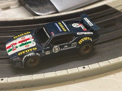 RRR De Tomaso Pantera - Slotcar - Blau/black - TFX Chassis blau neuwertig