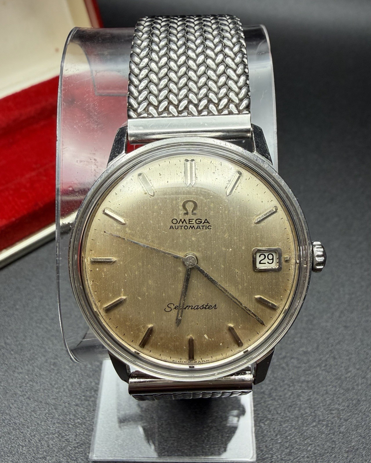 Omega Seamaster Automatic Ref 166.001 Champagne D… - image 1