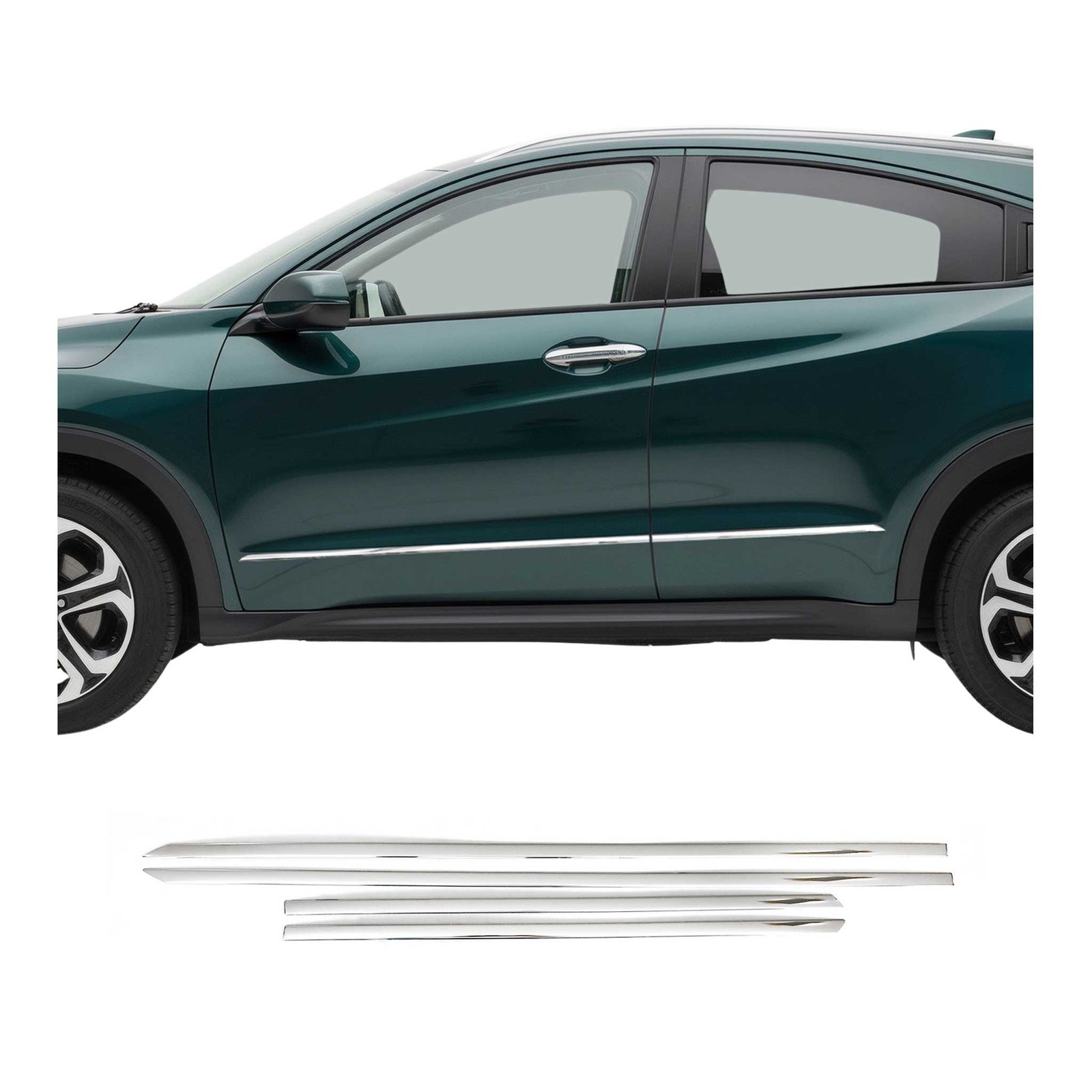 Baguette de porte Honda HR-V 2015 2018 2021 moulure latérale acier inoxydable