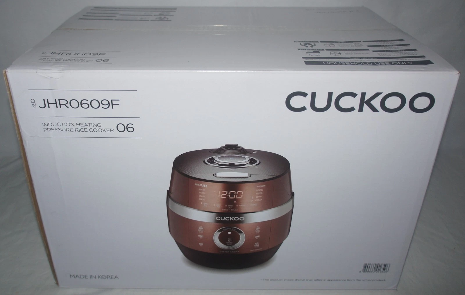 New Cuckoo Induction Heating Pressure Rice Cooker 6-Cup (Uncooked) CRP-JHR1009F