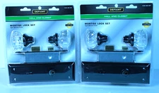 Defiant Hall and Closet Mortise Lock Sets Glass Knob Aged Bronze Finish Lot 2