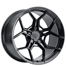 F19x9/R20x11" Staggered Blaque Diamond Wheels BD-F25 Black Flow Forged (A01)