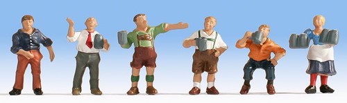 Noch 15558 HO Scale Beer Garden Figures -- pkg(6) - Bild 5 von 5