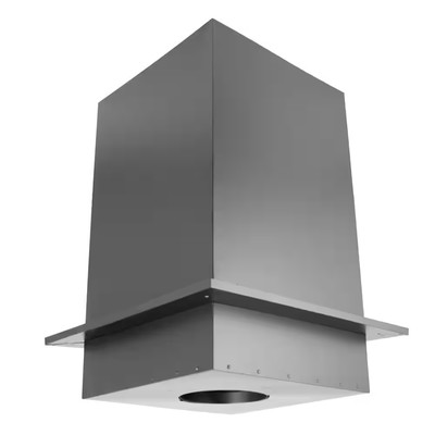 Duraplus All-Fuel Chimney 6In. Diameter Square Ceiling Support Box, 36In. Height