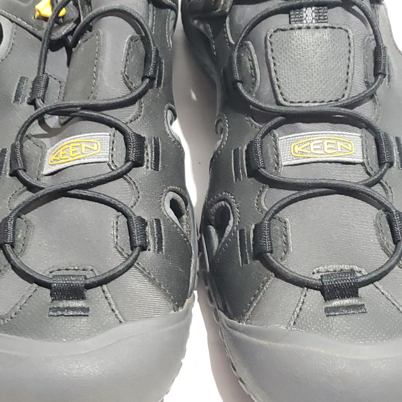 Keen SOLR Sandali Uomo Taglia 11 5 Solr Sandali Scarpe Nero Oro 1022246