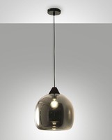 HäNgelampe Esszimmer Schwarz Rauchglas Ø31 Cm E27 Blendarm Pendelleuchte KüChe