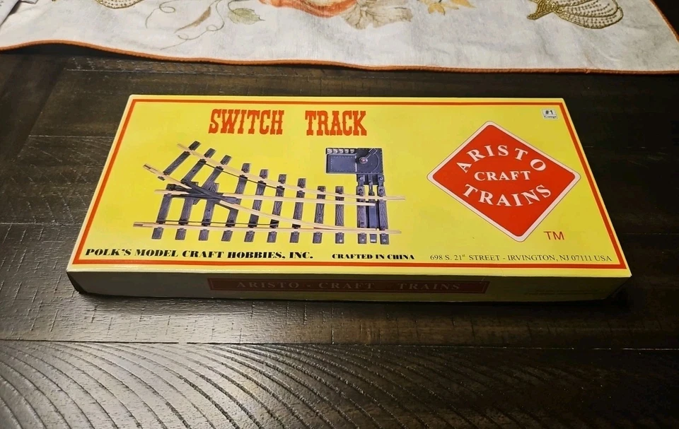 Aristo-Craft Trains #1 G Scale Brass LEFT Manual/Remote Switch New Old Stock - Image 2 of 4