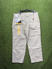 Carhartt Carpenter Pants Mens 40x30 B151 Tan Canvas Work Dungaree Original Fit