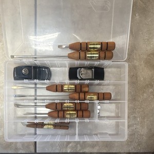 Weave Rite basket hooks with 2 small wood planes, Includes Case