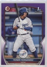 2023 Bowman Prospects Purple 47/250 Yeiner Fernandez #BP-138 11s9