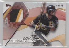 2017 Topps Major League Material Red /25 Gregory Polanco #MLM-GP 13c1