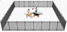 Dog Fence Outdoor Indoor 40 Inch Height 32 Panels Metal Playpen for Dogs