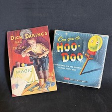 1930’s Dick’s Bag Of Tricks Book & 1950’s Hoo Doo Game - Vintage Magic