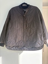 Whistles Ida Short Quilted Coat XS Black