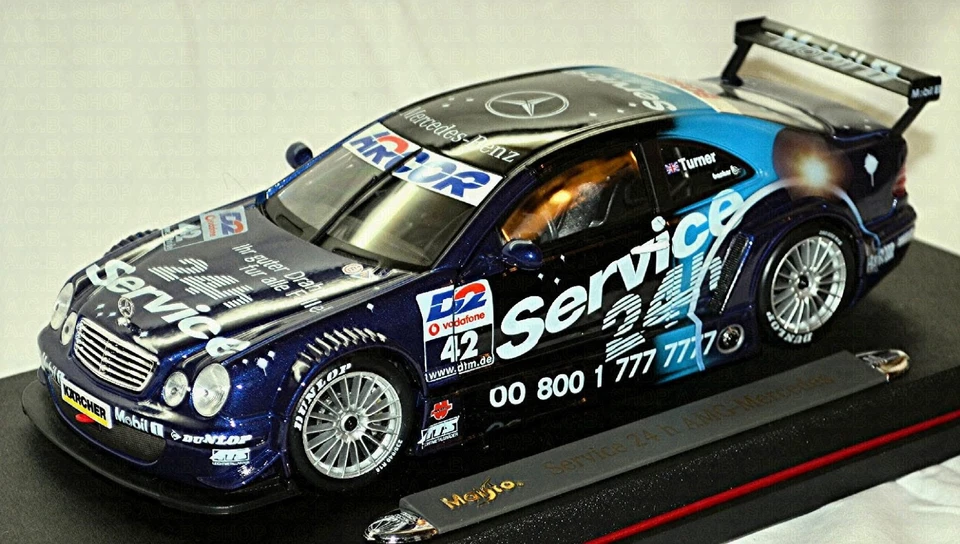 Mercedes Benz CLK-DTM 2001 #42 Turner 24h Servizio 1:18 Maisto 38888 - Immagine 2 di 4