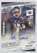 2022 Chronicles Draft Picks Prestige Xtra Points Signatures Cole Turner Auto qp4