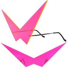 Tengen Toppa Gurren Lagann kamina Pointy Costume Cosplay Anime Neon Pink Eyewear