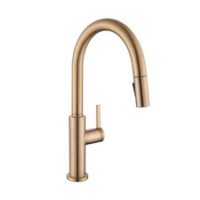 AguaStella AS31CPB Champagne Bronze Kitchen Sink Faucet with Pull Down Spraye...