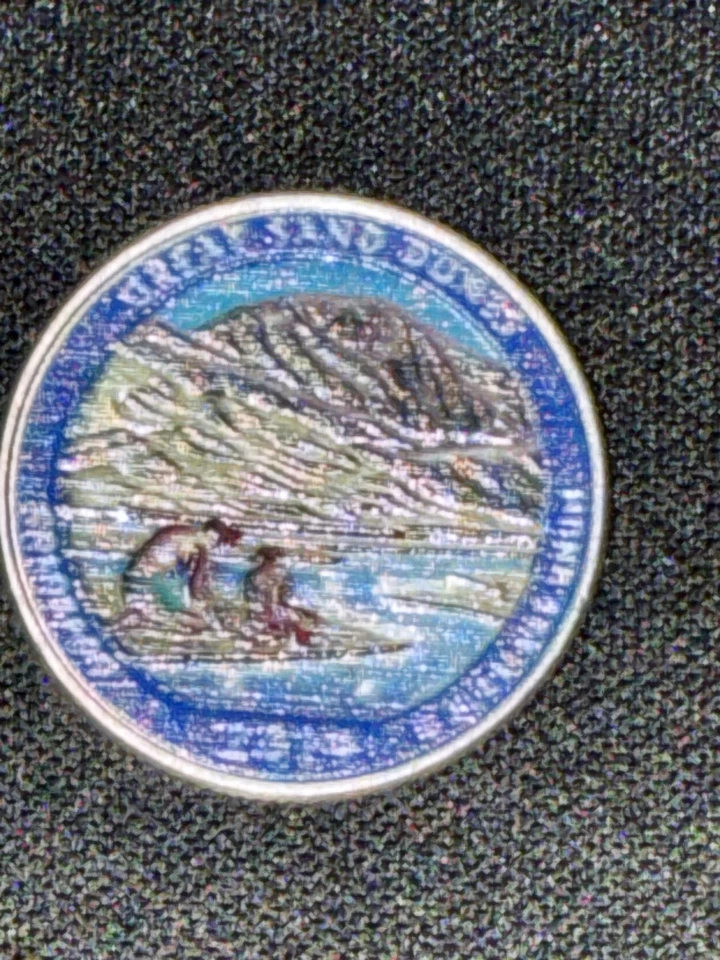 Great Sand Dunes 2014p America The Beautiful Colorized Washington Quarter UNC  - Image 2 of 4