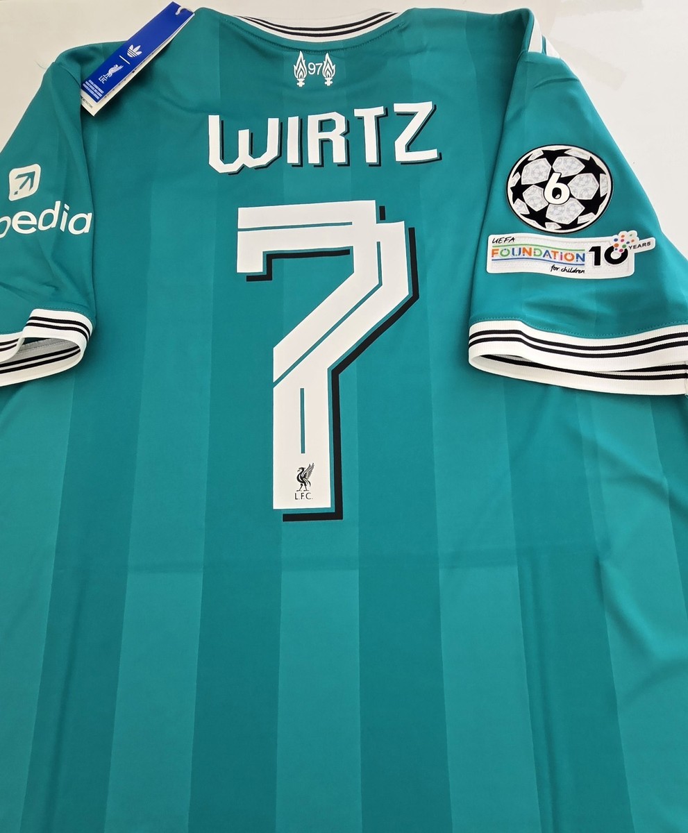 2025/26 Adidas Liverpool #7 WIRTZ Champions League 3rd Soccer