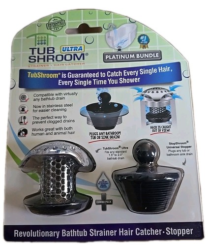 Badewanne Shroom Ultra Platinum Bundle Badewannenabfluss Haarfänger - Bild 1 von 6