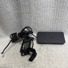 Dell D6000 USB 3.0 / C 4K HDMI Display Port Docking Station Black w/ Adapter