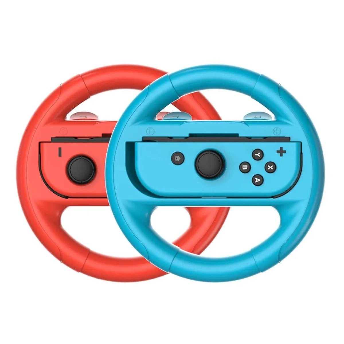 2 Volants Manette pour Nintendo Switch / Lite / OLED Sans fil - bleu et rouge