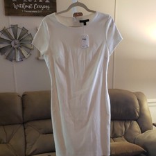 Banana Republic Classic White Dress Nwt Size 8