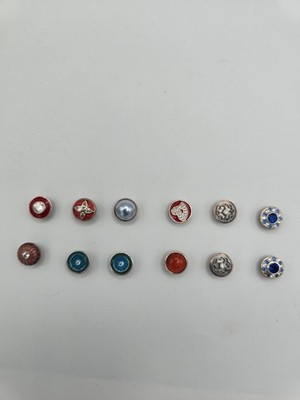Lot of 12 Kameleon Jewel Pops Sterling Silver 925 Interchangeable Snaps...
