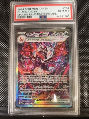 PSA10 リザードンex SAR 英語版 Paldean Fates #234 Pokemon Paldean Fates Special Illustration Rare Charizard EX #234