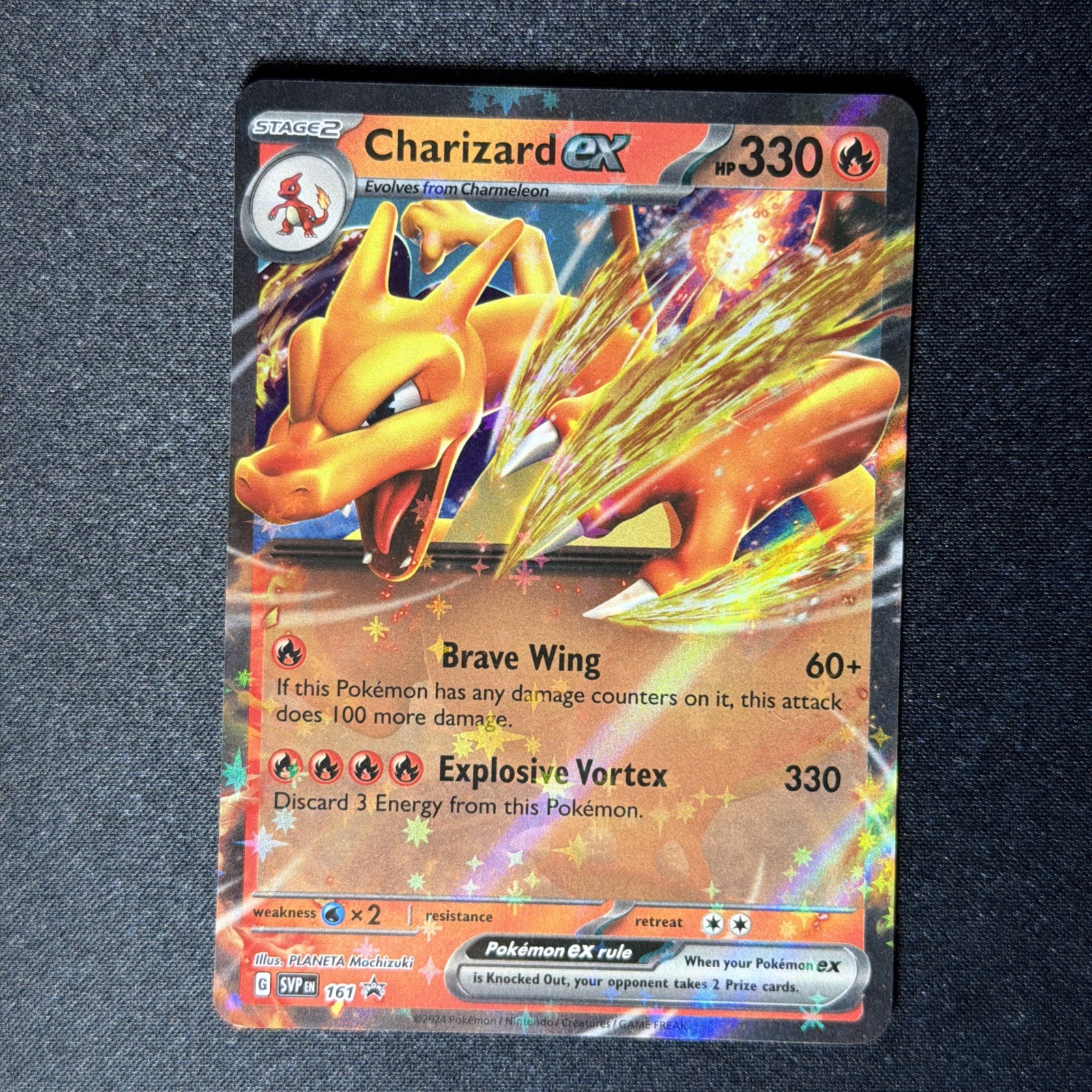 Charizard ex Pokemon Sv: 161 ⭐️ Promo Blk Star ✨ Crisp NM/M ✨ Ships Free