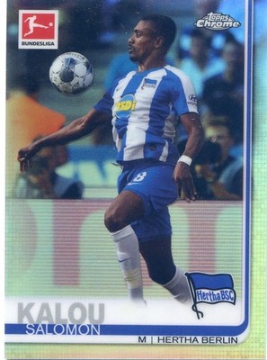 2019-20 Topps Chrome Bundesliga Refractor #44 Salomon Kalou - Hertha Berlin