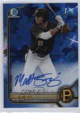 2022 Bowman Sapphire Edition Chrome Prospects Matt Fraizer #BSPA-MF Auto 12sd