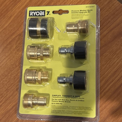 #ad Ryobi RY31QCK01 7 Piece Pressure Washer Quick Connect Upgrade Kit $26.99