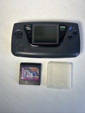 SEGA Game Gear 2110G Handheld Console Black W Sonic Chaos Game All Original