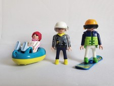 Playmobil Sports Hiver 9286 Bouée Luge Snowboard Figurines TBE Lot Montagne