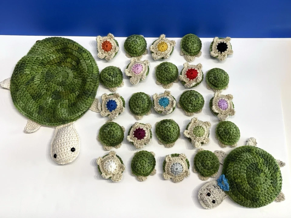 Crocheted Turtle Matching Game, Handmade, Memory Game - Image 3 of 4