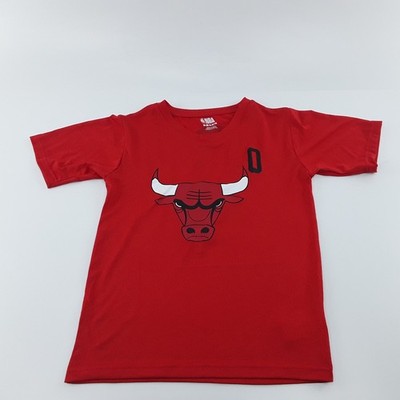 NBA Chicago Bulls T-Shirt Men's Medium 8/10 Red Graphic Crew Neck Coby White #0