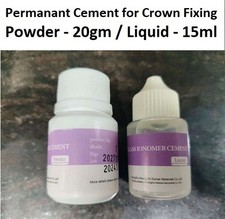 Dental Glass Ionomer Cement for Fixing of Crown  Bridges PL Set  Without Box 