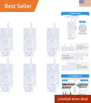 Long-Lasting 6pcs Ink Damper Set for XP600 - Protects Print Head from Clogging